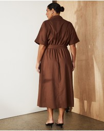 Atmos&Here Curvy - Lyndon Utility Midi Dress