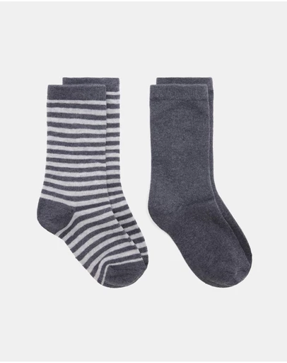 M.N.G - 2-Pack Stripe Socks - Teens