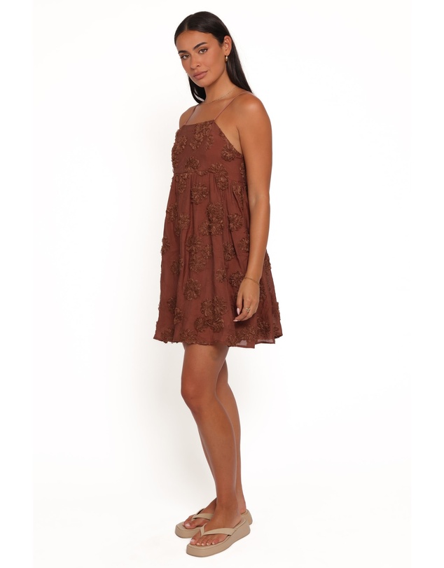 Petal & Pup - Giana Mini Dress - Brown