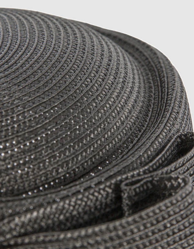 Max Alexander - Black Braid Pillbox Hat