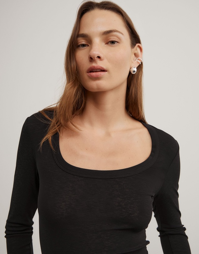 Witchery - Scoop Neck Long Sleeve Top