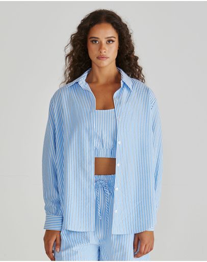 Blue White Stripe