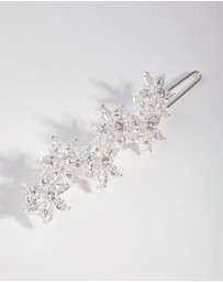 Lovisa - Silver Cubic Zirconia Flower Clip