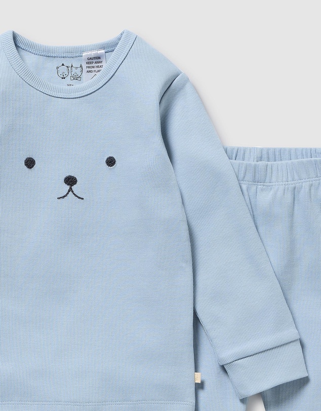 Wilson & Frenchy - Organic Rib Long Sleeved Pyjamas - Kids