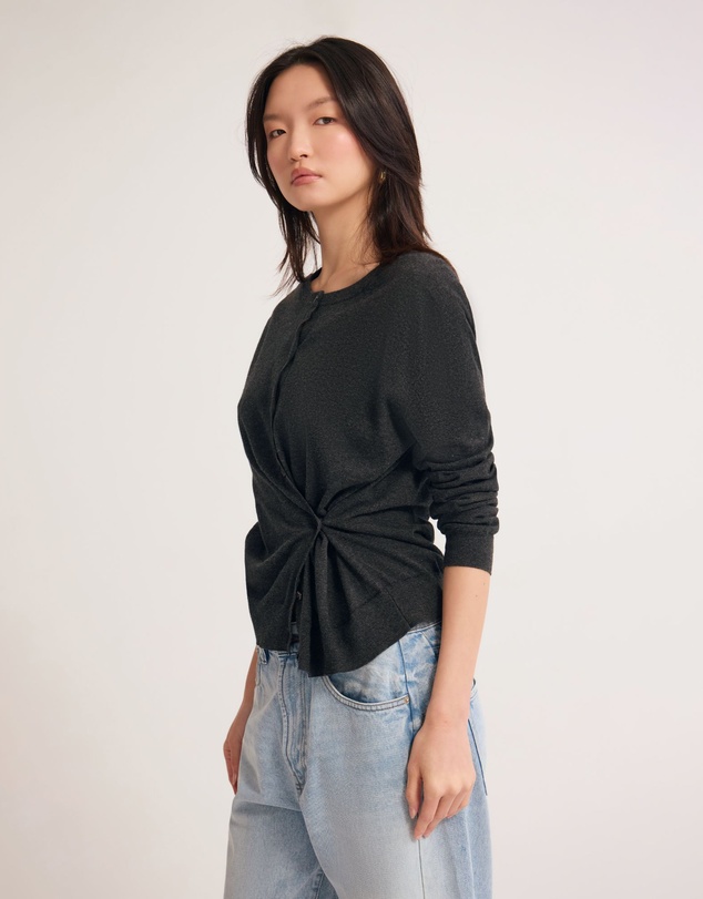 Oxford - Saga Side Button Cardigan