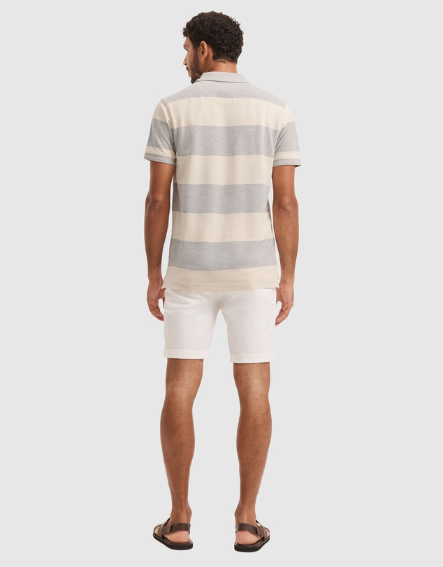 Country Road - Australian Cotton Bold Stripe Pique Polo