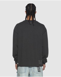 Ksubi - Laybel Ekcess LS Tee Washed Black