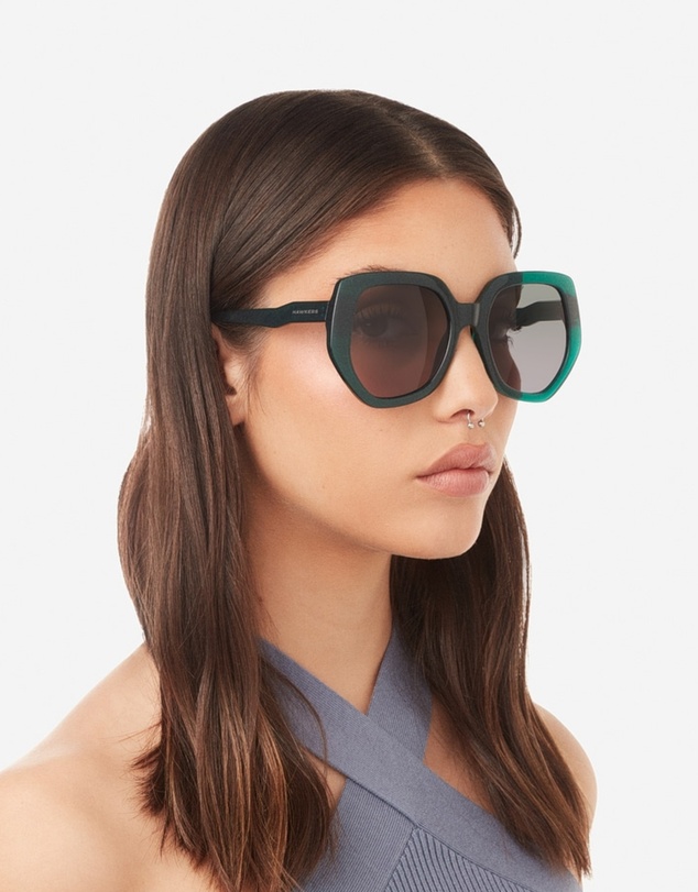Hawkers Co - HAWKERS - Green Aurora MIA Sunglasses for Men and Women UV400