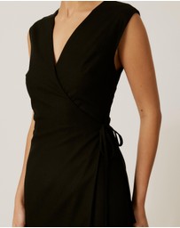 Tussah - Becca Linen Blend Wrap Dress