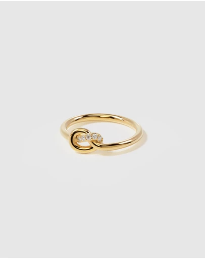 By Charlotte - Love Knot Diamond Ring