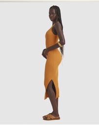 Zerafima - Grasslands Rib Halter Dress