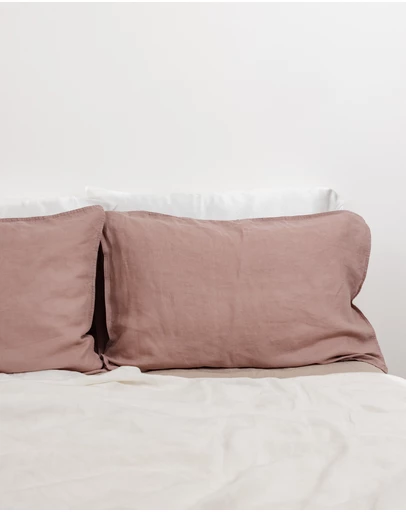 SILK MAGNOLIA - French Linen Pillowcase