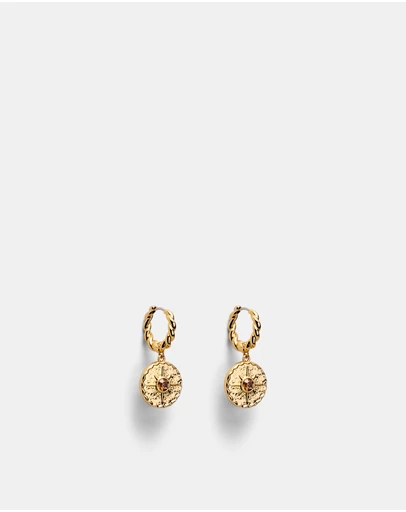 MIMCO - La Chance Charm Hoop Earrings