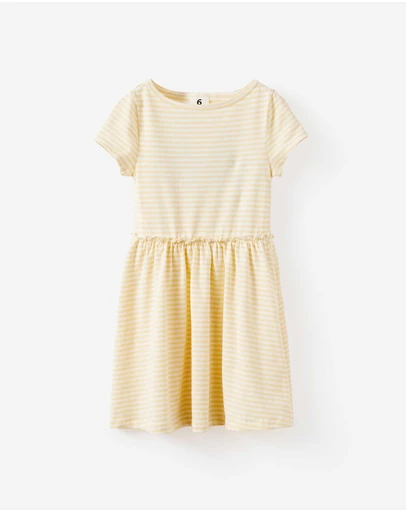 Cotton On Kids - Boat Neck Frill Short Sleeve Dress