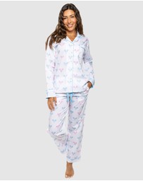 Sant And Abel - Women's Tennis Bows Long PJ Set