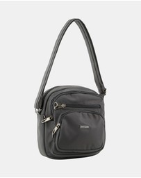 Pierre Cardin - Pierre Cardin Nylon Anti-Theft Cross Body Bag
