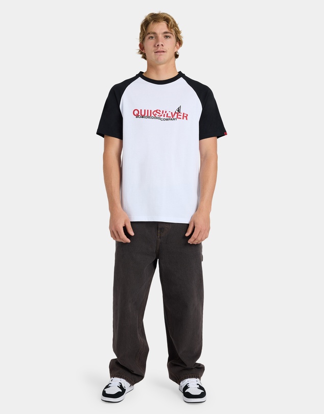 Quiksilver - Mens YG Split Raglan Oversized T-Shirt
