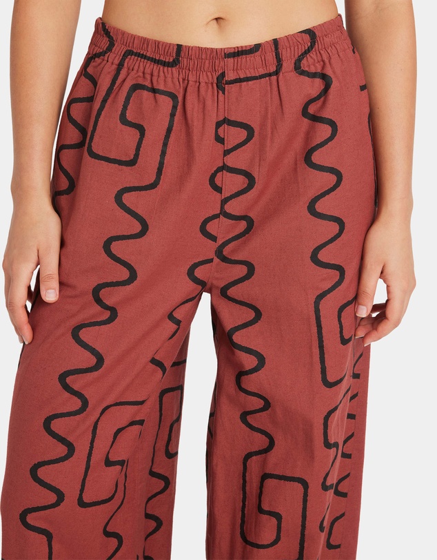 RVCA - Womens Farlow Elastic Linen Pants