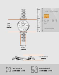 Emporio Armani - Silver Tone Analogue Watch