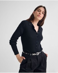Oxford - Onyx Ribbed Bodysuit