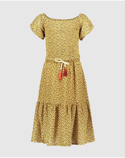 Like FLO - Panther Maxi Smock Dress - Kids-Teens