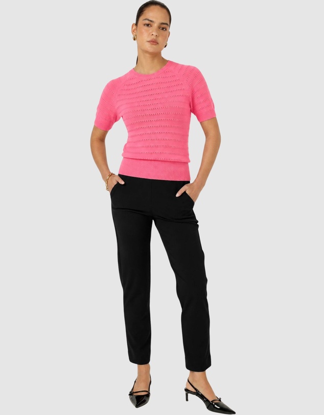 SACHA DRAKE - Eyelet Knit Top