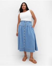 City Chic - Plus size Ally Tank Top - white