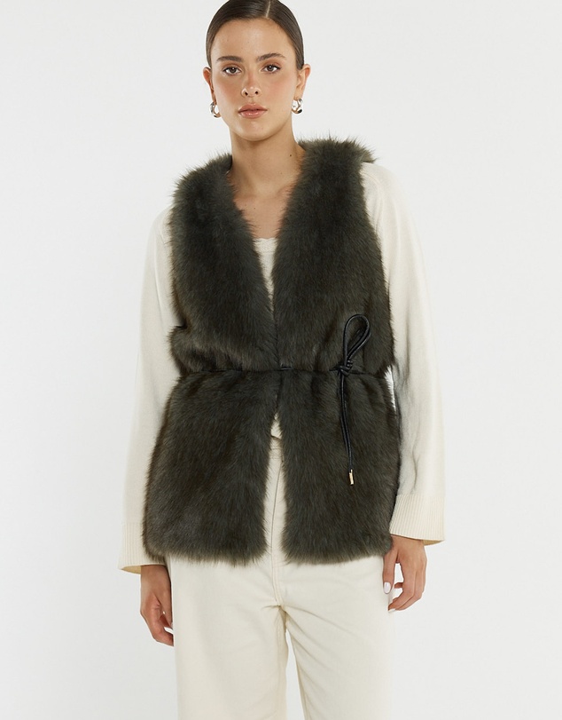 Sass - Riya Fur Gilet