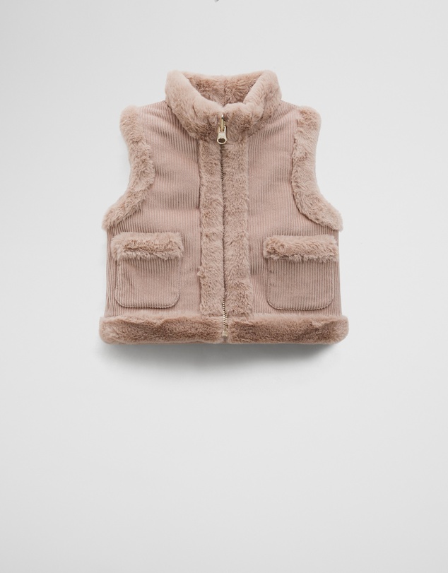Country Road - Reverse Faux Fur Vest