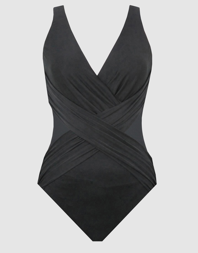 Miraclesuit Swimwear  - Crossover Draped Shaping Swimsuit