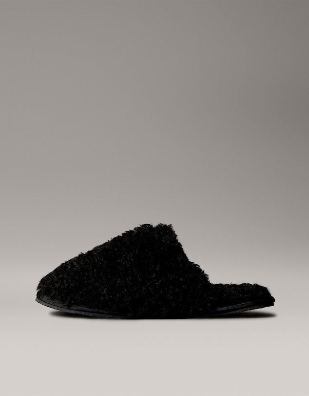 Calvin Klein - Faux Shearling Sherpa Slippers