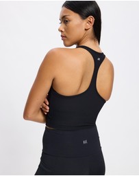 AVE Active - Ribbed Racer Crop Tank