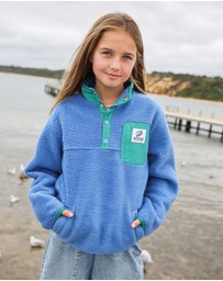 Skwosh - Skwosh Kids Polar Snap Fleece in Blue