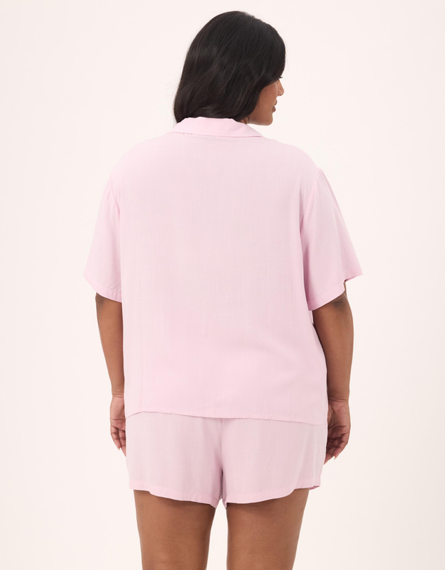 Atmos&Here Curvy - Marie Short Sleeve And Shorts Bow Tie Front Pyjamas