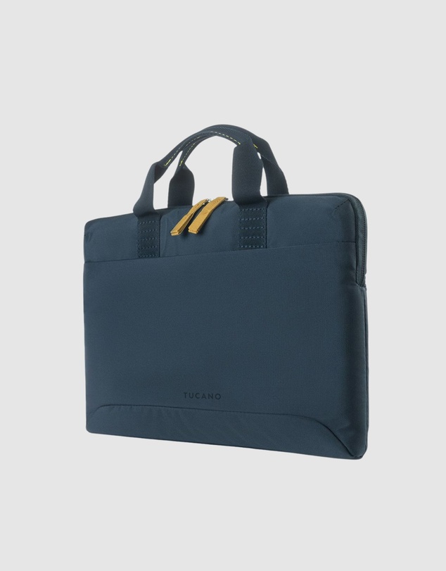Tucano - Tucano Smilza Super Slim Laptop Bag Blue for 14 Inch Laptops and MacBook Pro with Strap and Pocket