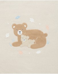 Purebaby - Embroidered Lined Blanket-Babies