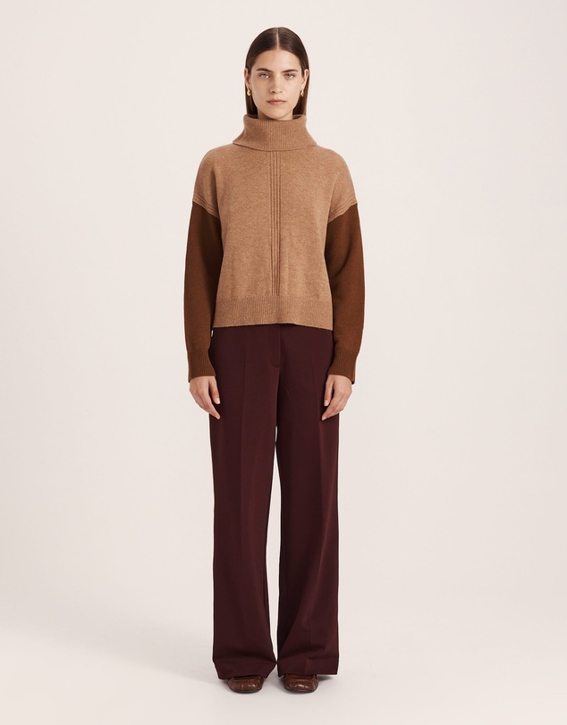SABA - Claudia Wool Colour Block Knit