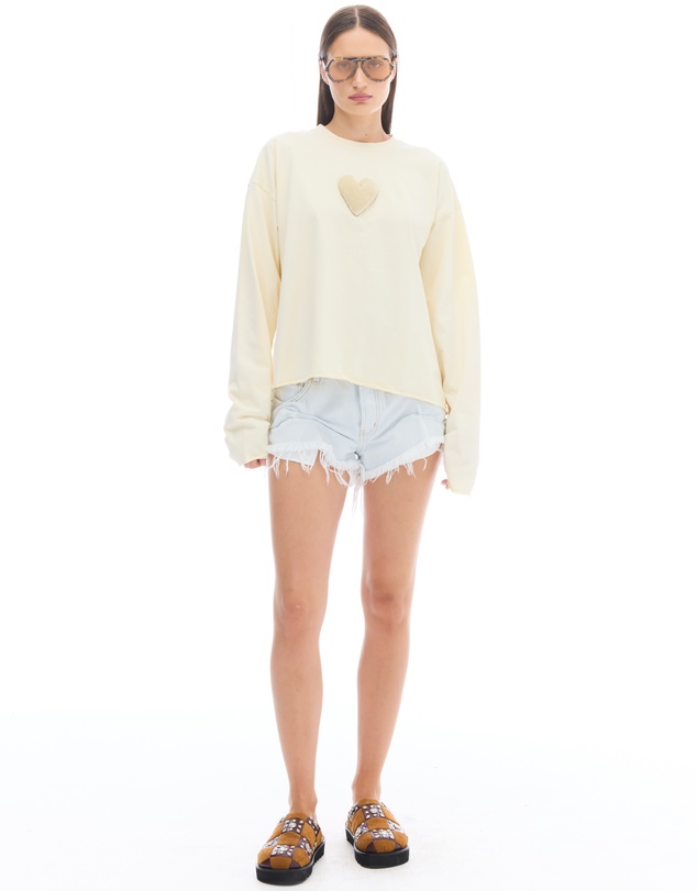 THE TALES - We Love Velvet Heart Long Sleeve Tee