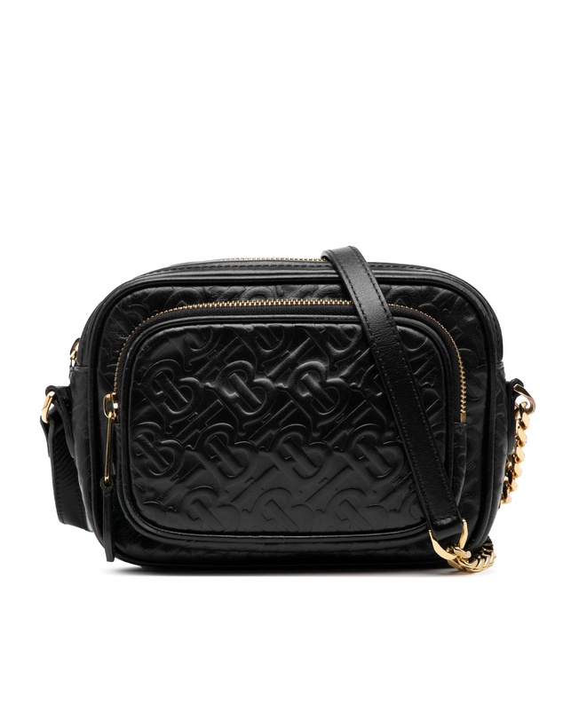Pre-Loved by Azura Reborn - Pre-Loved Embossed Calfskin TB Monogram Camera Chain Crossbody