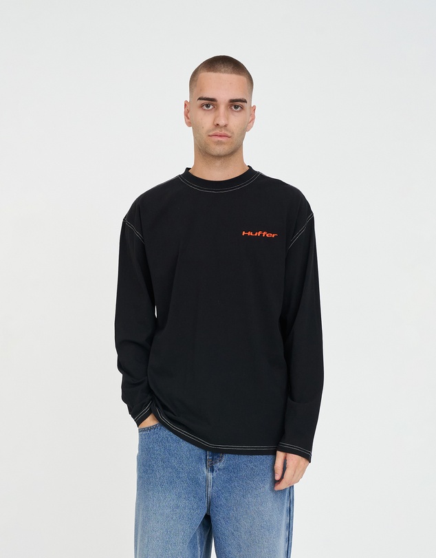 Huffer - LS Block Tee 220/Stitched
