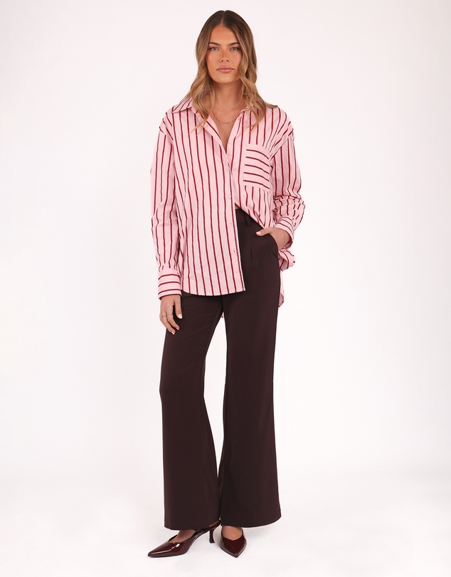Petal & Pup - Adam Stripe Shirt - Pink