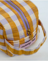 Mosey Me - Mango Seersucker Dopp Kit