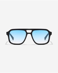 Hawkers Co - HAWKERS - CROUPIER Black Bluet Aviator Sunglasses for Men and Women UV400