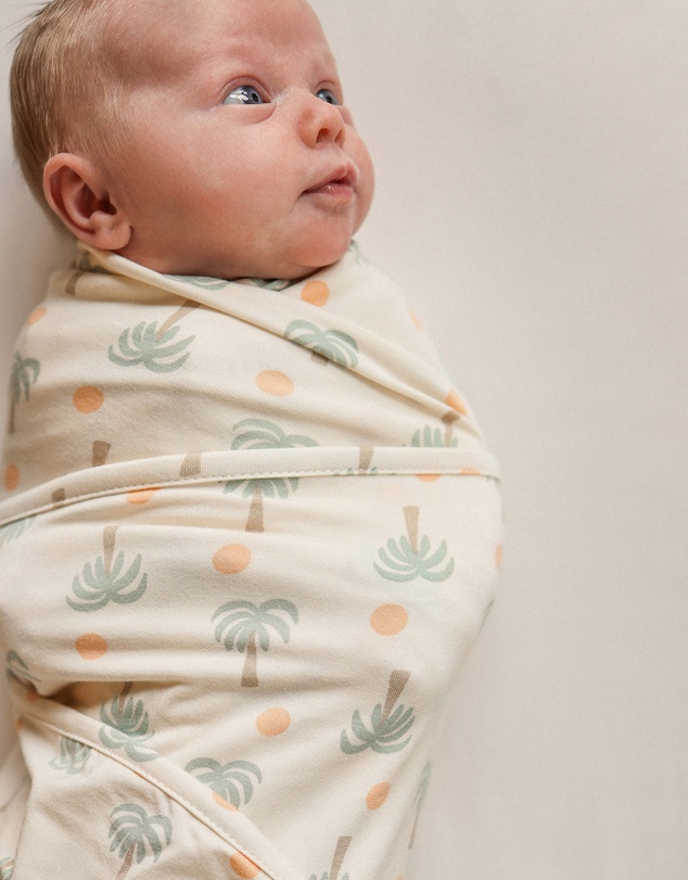 Kynd Baby - Large Stretchy Swaddle in Palm Sunset