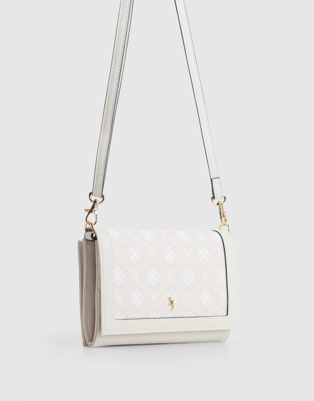 Laura Jones - Jacquard Flap Crossbody Bag