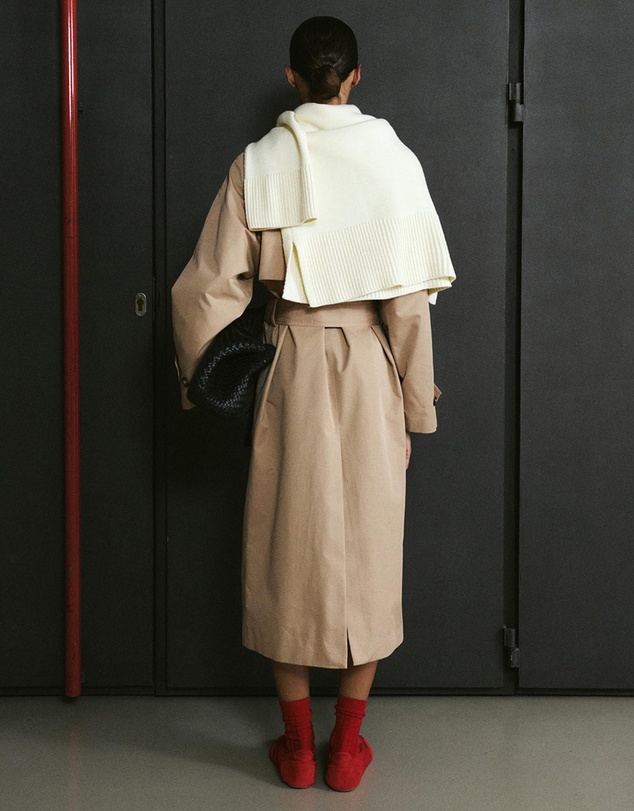 M.N.G - Long Double-Breasted Trench Coat