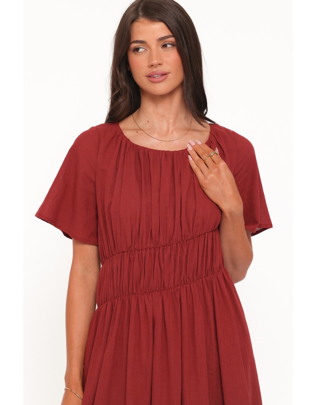 Petal & Pup - Harlen Maxi Dress - Deep Red