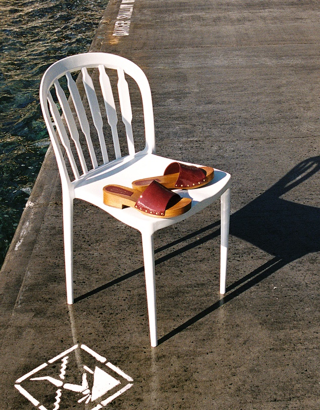 Edward Meller - KAIA Slide on Wooden Clog