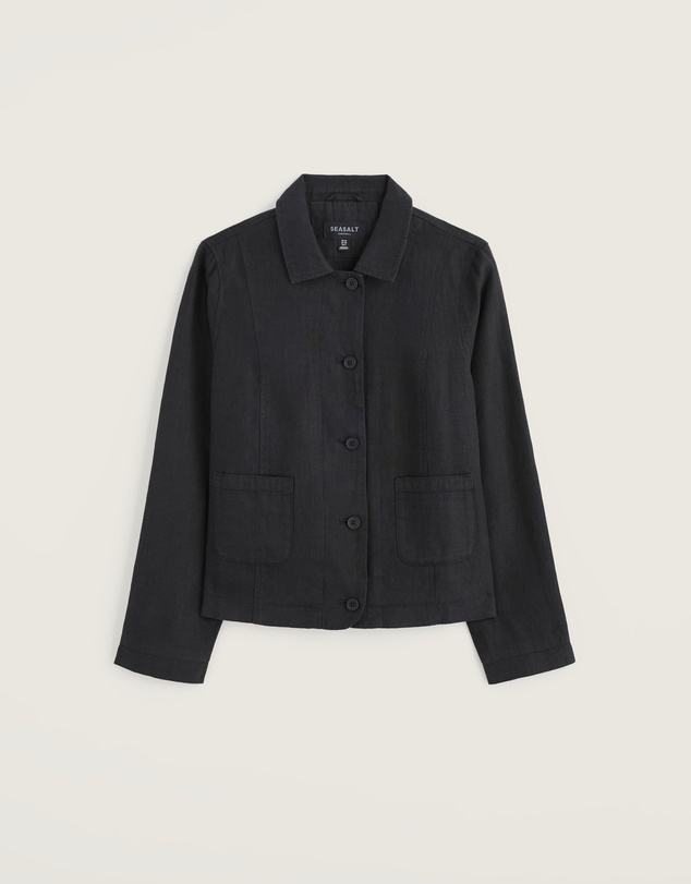 Seasalt - Seasalt Cornwall Navy Arame Linen Jacket