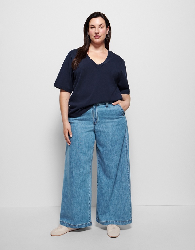 Commonry - Cotton V Neck T Shirt